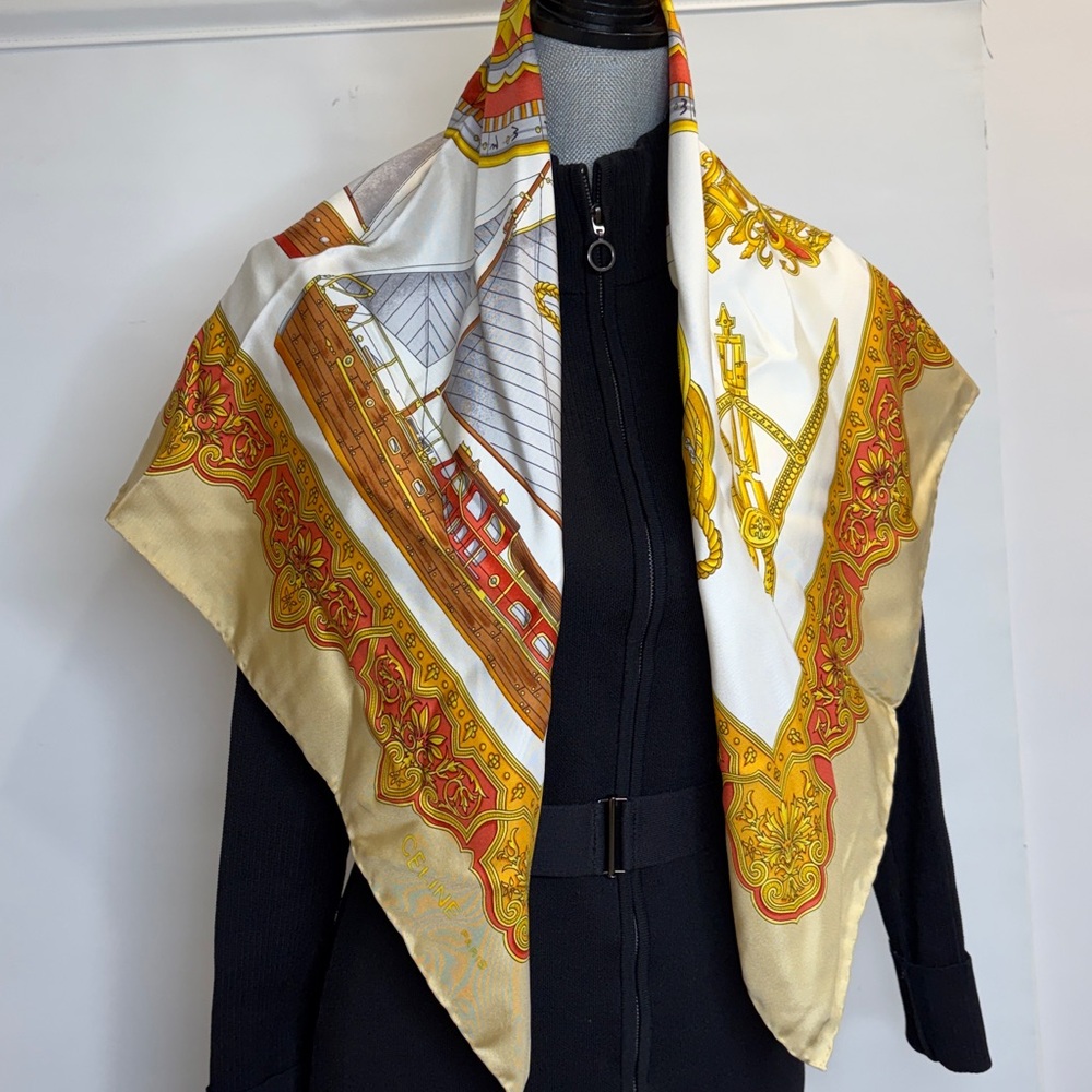 Celin Silk Scarf - Picture 15 of 16